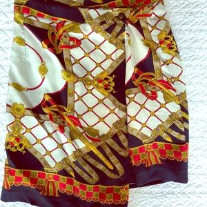 Zara Patterned Wrap Skirt